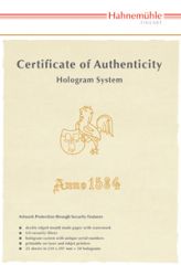 HFA certificate of authenticity